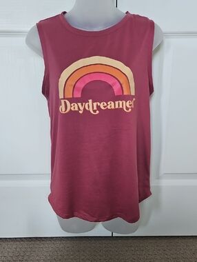 Daydreamer Mauve Graphic Muscle Tank